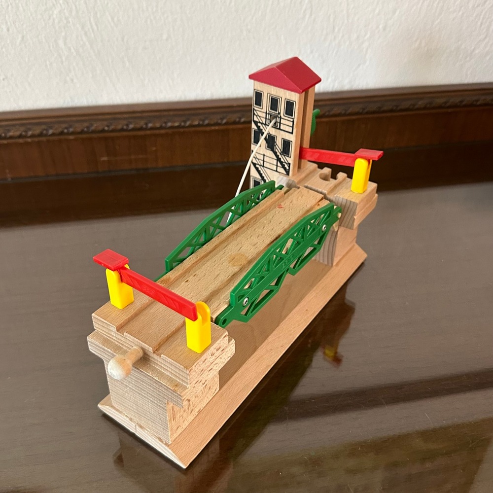 BRIO Lifting Bridge 33357 Vintage 1998 Wooden Railway Train Track Accessory EUC